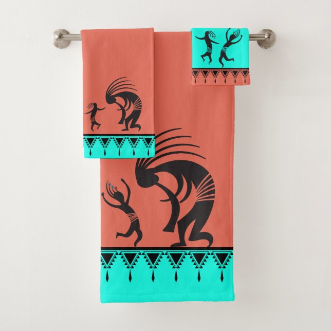 Indianertanz Kokopelli Badhandtuch Set (Insitu)