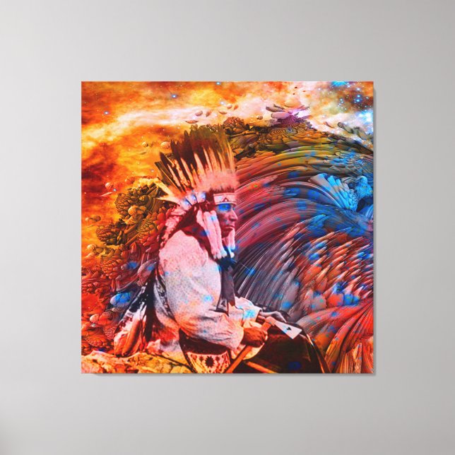 Indianertraum Leinwanddruck (Vorderseite)