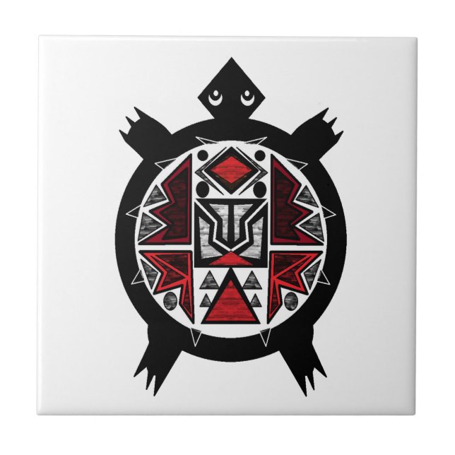 Indianertribut Fliese (Vorderseite)