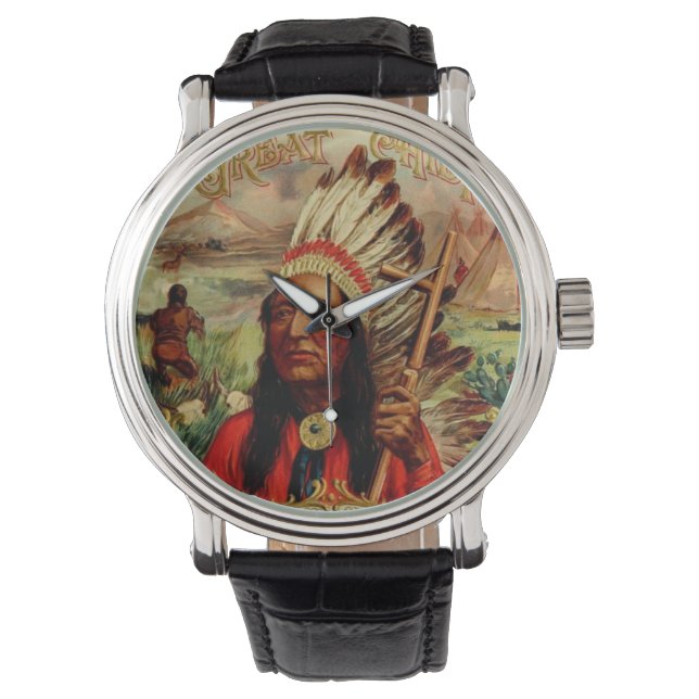 Indianeruhr Armbanduhr (Vorderseite)