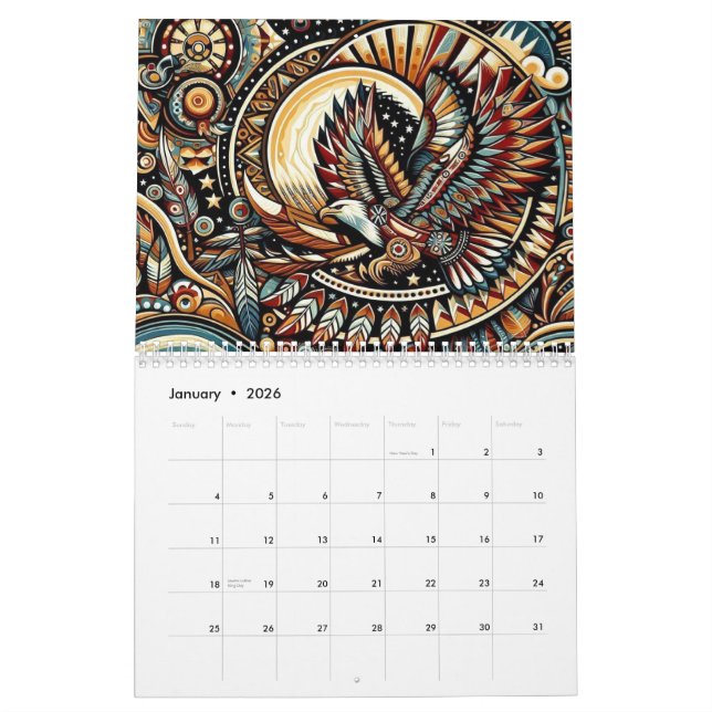 Indianervögel Kalender (Jan 2026)