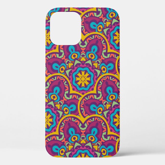 Indianische ethnische nahtlose Mandalas wiederhole Case-Mate iPhone Hülle (Rückseite)