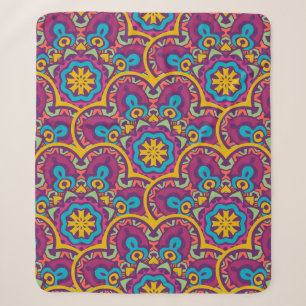 Indianische ethnische nahtlose Mandalas wiederhole Sherpadecke