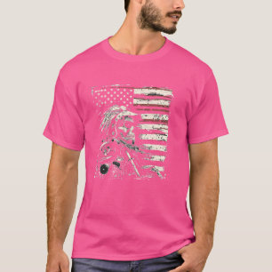 Indianische Fahrräder Motorrad Indian Bikers alt T-Shirt