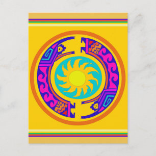 Indianische Regenbogen-Geister Postkarte