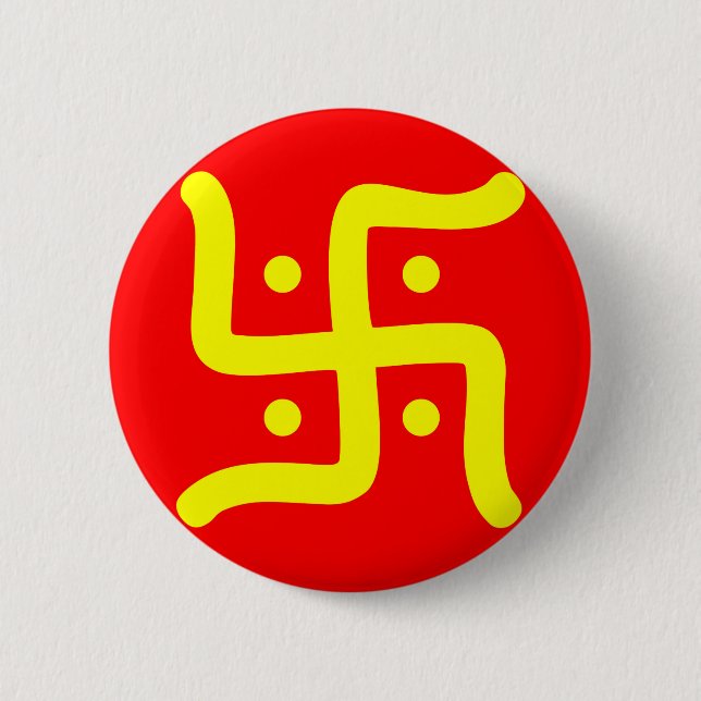 Indianische Traditionskirche des rückwärtigen Swas Button (Vorderseite)