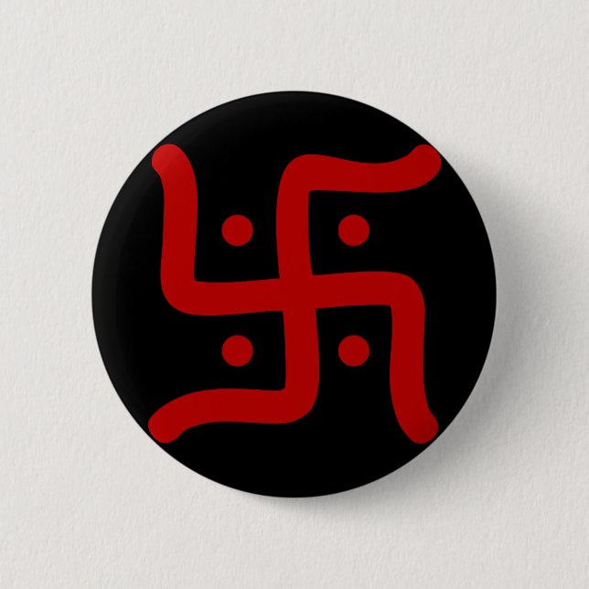 Indianische Traditionskirche des rückwärtigen Swas Button (Vorderseite)