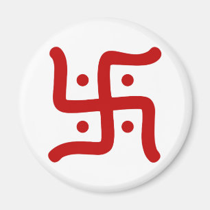 Indianische Traditionskirche des rückwärtigen Swas Magnet
