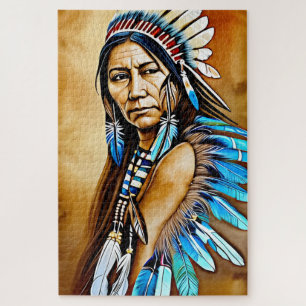 Indianische Ureinwohnerin Schamanin