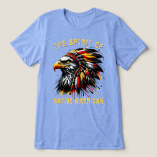 Indianischer Adlerhäuptling Tri-Blend Shirt