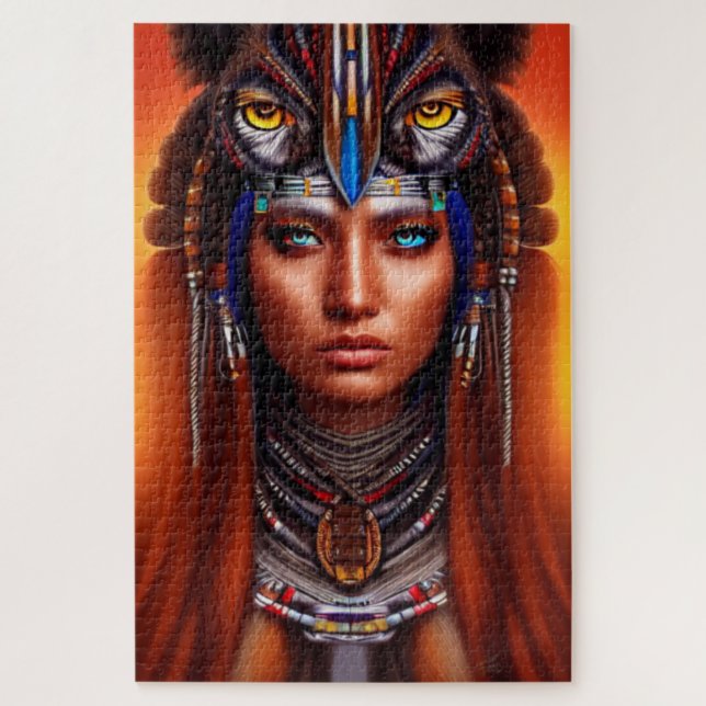 Indianischer Apache-Puzzle (Vertikal)