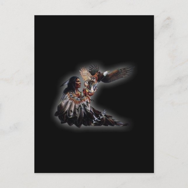 Indianischer Chef Postkarte (Vorderseite)