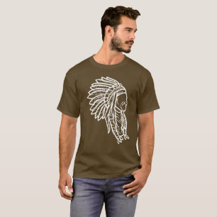 Indianischer Häuptling Vintage Boho Indianer Apach T-Shirt