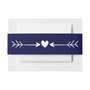 Indianischer Traumfänger Navy Blau Hochzeit Einladungsbanderole