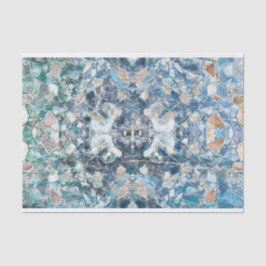 Indianisches amerikanisches Tribal Classic Blue Ta Seidenpapier