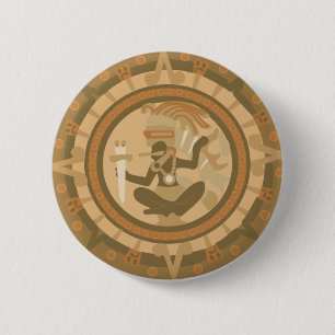 Indianisches Design der Native Americans Button
