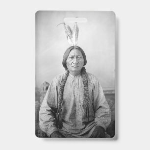 Indianisches Symbol: Lakota-Anführer Sitting Bull Ausweis