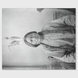Indianisches Symbol: Lakota-Anführer Sitting Bull Geschenkpapier