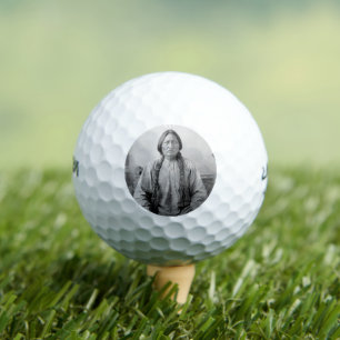 Indianisches Symbol: Lakota-Führer Sitting Bull Golfball