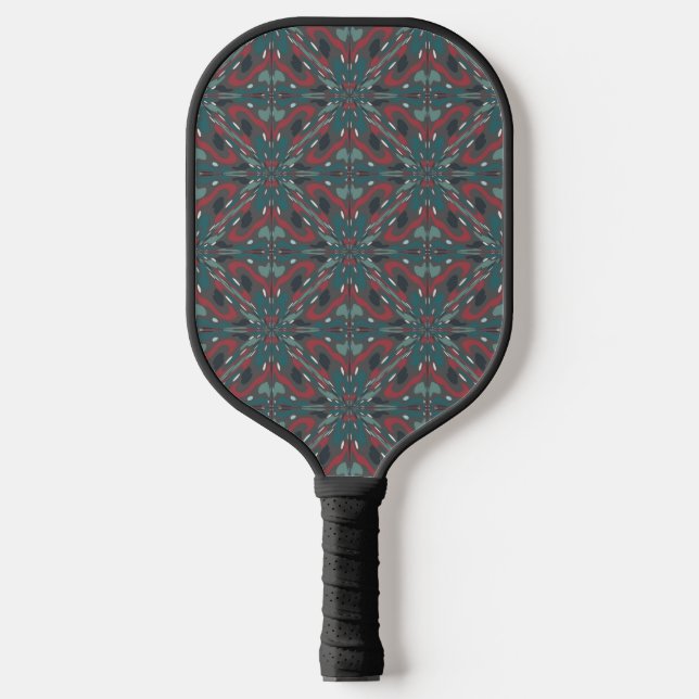 Indianisches Tribal-Muster für südwestliche Farben Pickleball Schläger (Vorderseite)