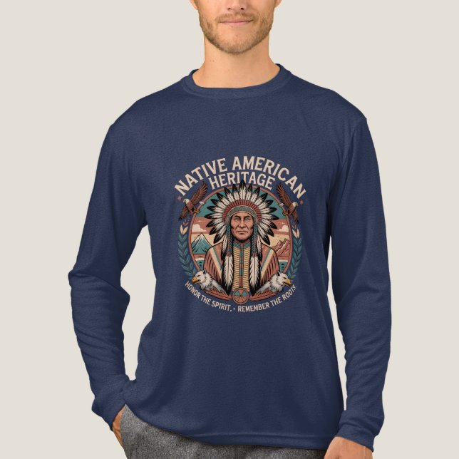 Indianspietscherbe  Tri-Blend shirt (Vorderseite)