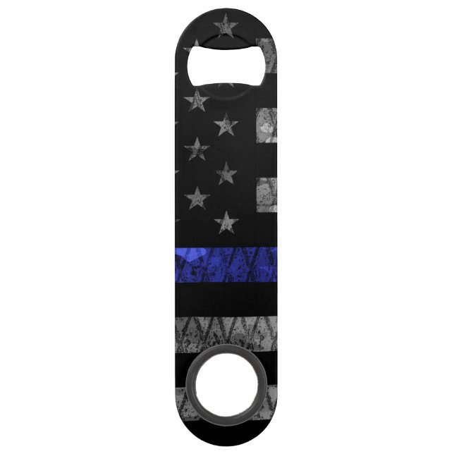 Indicateur de la ligne bleue mince de la police (Devant)