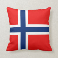 Indicateur norvégien x Coussin du drapeau