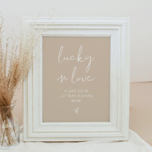 INDIE Bohemisch Earth Toncky Lucky in Liebe Sign Poster