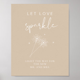 INDIE Bohemisch Wedding Sparkler Poster abschicken