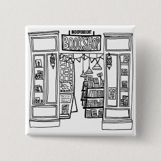 Indie Bookshop Square Abzeichen Button