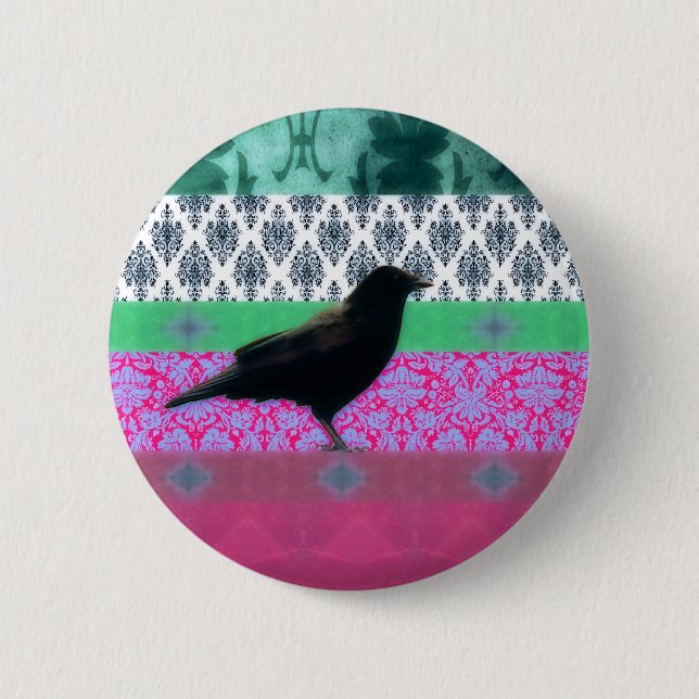 Indie Crow Button (Vorderseite)