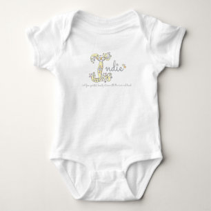 Indie Girls, die ich nenne, sind Monogramm-T - Shi Baby Strampler