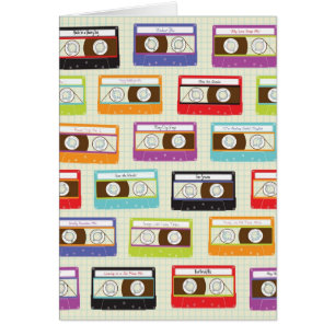 Indie Mixtapes Retro 80er Kassetten-Band-Muster