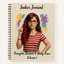 Indie Spiral Notebook - Personalisiert Journal Notizbuch
