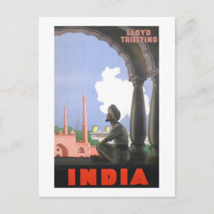 Indien-1927 Postkarte