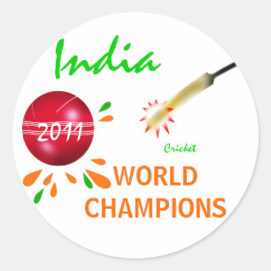 Indien 2011 Weltmeisterschaft des Kricket-ICC Runder Aufkleber