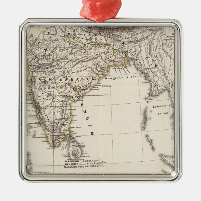 Indien 3 silbernes ornament (Vorne)