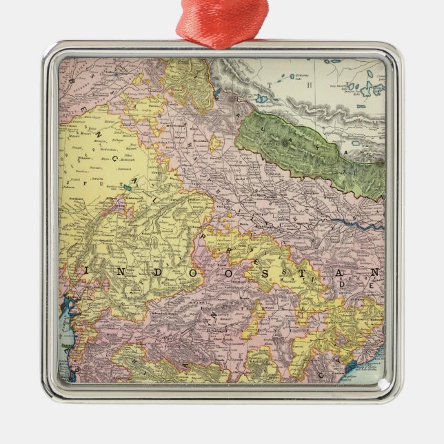 Indien 7 silbernes ornament (Vorne)