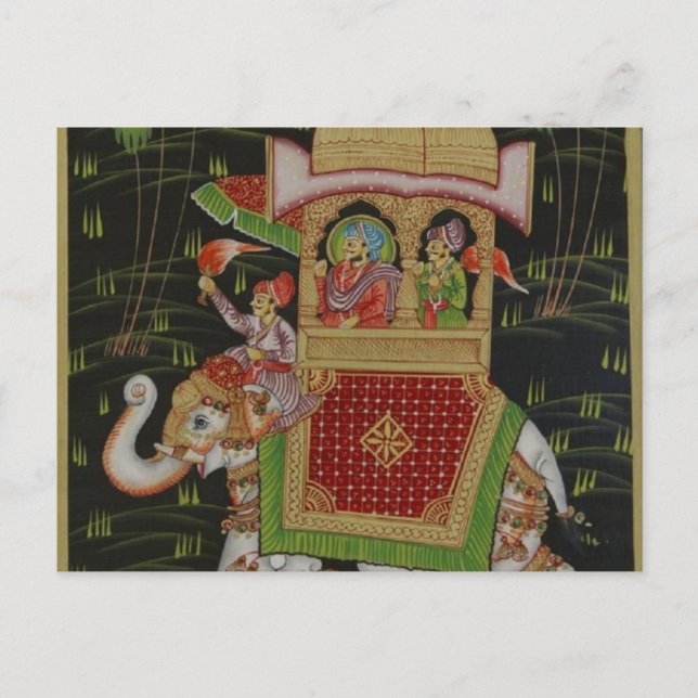 Indien Art Postcard Postkarte (Vorderseite)