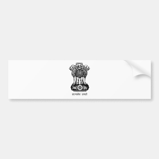 Indien Ashoka Chakra Autoaufkleber (Vorne)