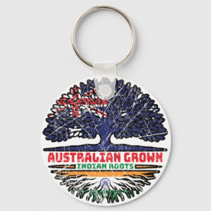 Indien Australien Treots Flag Schlüsselanhänger