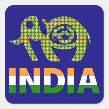 Indien, bemalter Elefant