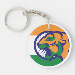 Indien Bengalische Tiger-Indische Nationale Tierfl Schlüsselanhänger