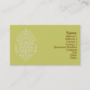 Indien Blockdruck Visitenkarte