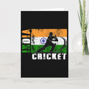 Indien Cricket Anhänger Indische Cricket Fans Indi Karte