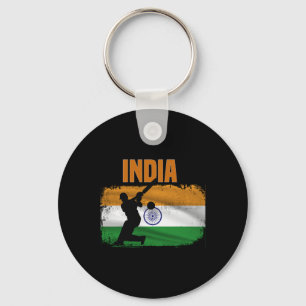 Indien Cricket Anhänger Indische Cricket Fans Indi Schlüsselanhänger