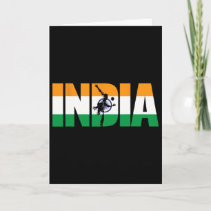 Indien Cricket Anhänger Shirt Jersey Indische Cric Karte