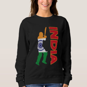Indien Cricket India Flag Indisches Cricket Team C Sweatshirt