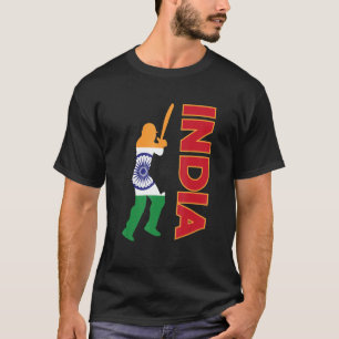 Indien Cricket India Flag Indisches Cricket Team C T-Shirt