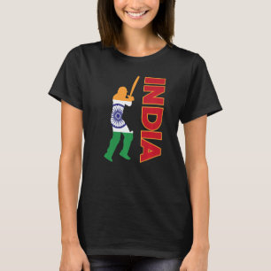Indien Cricket India Flag Indisches Cricket Team C T-Shirt